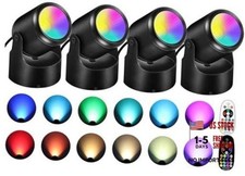 6W RGBW Up Lights Indoor Christmas Spotlight Indoor LED Color Changing