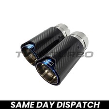 2x BMW F10 F11 F20 F21 F22 F23 F30 F31 F32 F33 CARBON FIBER TWIN AUSPUFF SPITZEN