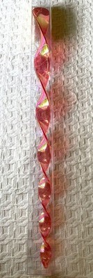 20 DARK PINK Windsicle ACRYLIC TWISTER Hanging Wind Fairies Spiral 20-dark-pink-windsicle-acrylic-twister-hanging-wind-fairies-spiral
