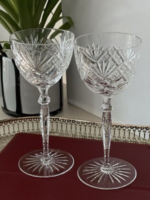 2 Stück Seltene Weingläser/ Römer Kristallglas von Wittwer Serie  Venezia 