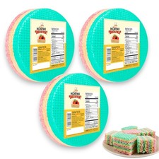 3 Pack Wafer Sheets Pack of 8 Round Tort Wafers Delikat Veselka 3.2oz (90g)