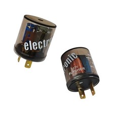 2PCS LED Flasher Relay, 20A 12V Heavy Duty 2 Pin Turn Signal Relay for Black