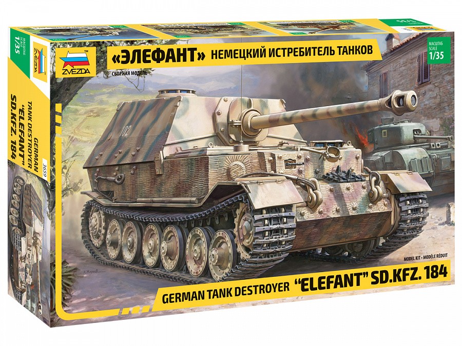 Zvezda 3659 - 1/35 WWII German Elephant Sd.Kfz. 184 - New