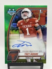 2024 Bowman University Chrome Trey Moore Prospect Auto Green Refractor /99