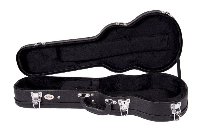 KALA Black Archtop Ukulele  Hardcase Concert