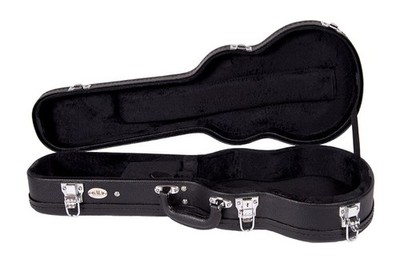 KALA Black Archtop Ukulele  Hardcase Concert