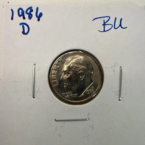 1986-D Roosevelt Dime BU (Brilliant Uncirculated) Denver Mint