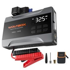 WOLFBOX 2000A Jump Starter and 150PSI Air Compressor 10000mAh Portable With LED