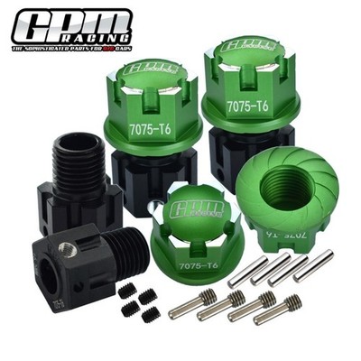 GPM Alloy 7075 Hex Adapters (+6.5mm) & Wheel Lock TRAXXAS 1/8 Sledge E-Revo 2.0