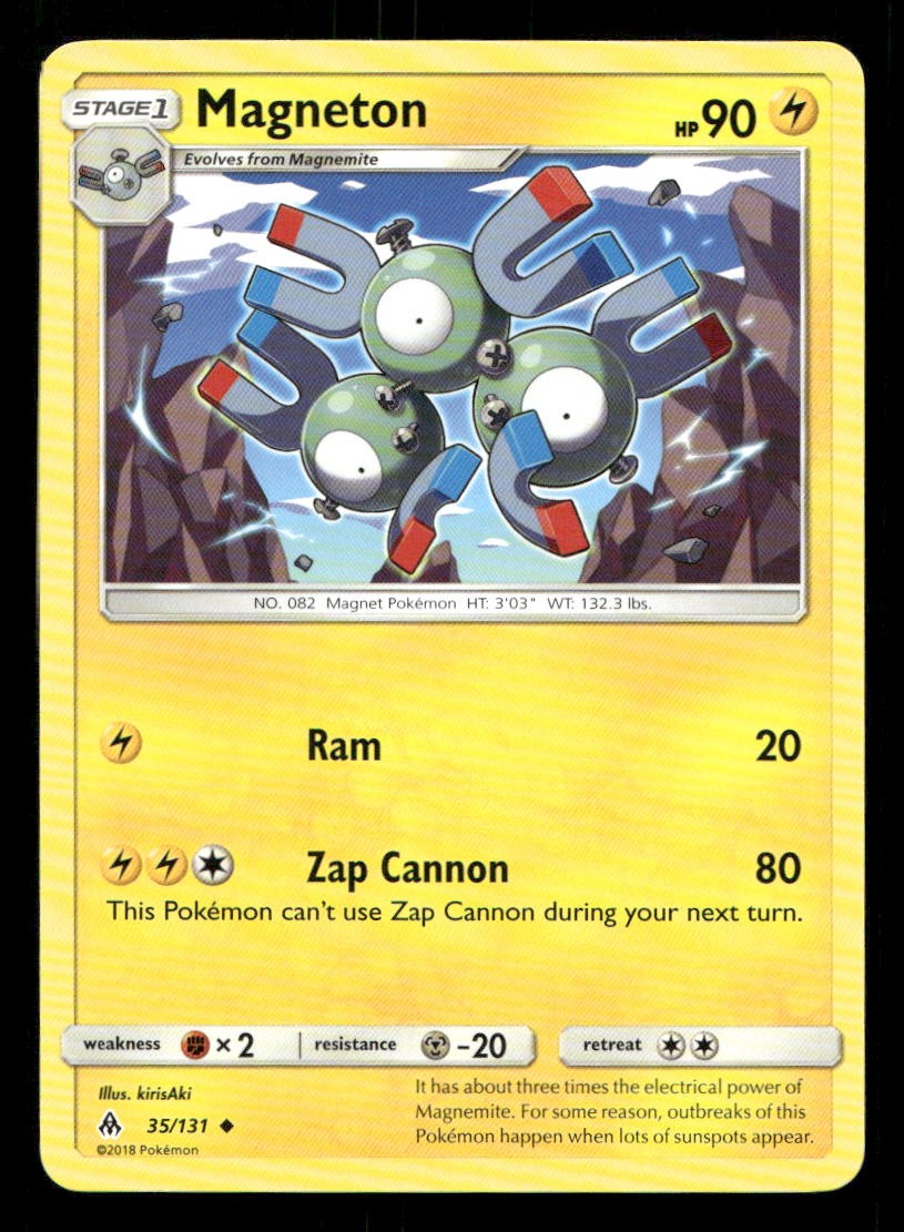 Magneton 35/131 Forbidden Light LP Pokemon