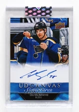 2023-24 Upper Deck Clear Cut Canvas Signatures Colton Parayko #CS-CP Auto