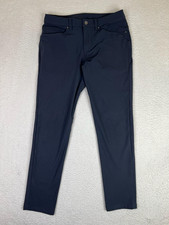 Lululemon ABC Pants Men's 30x30 Obsidian Black Slim Fit Warpstreme Casual