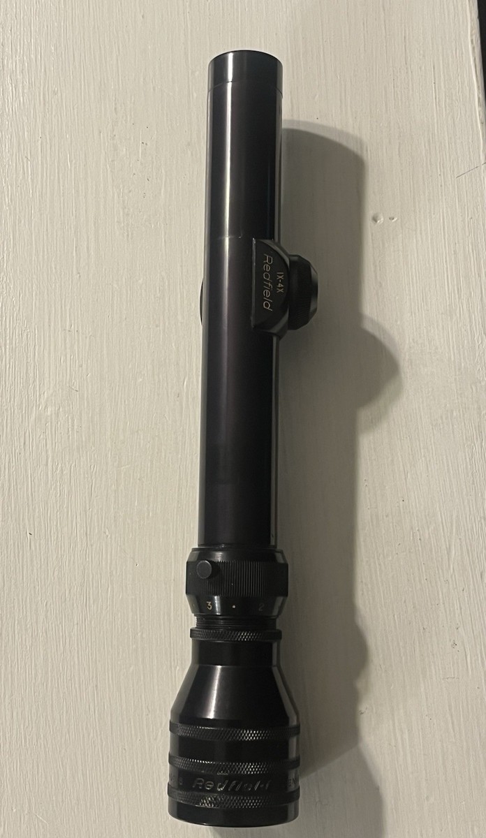 REDFIELD 1X-4X GLOSS RIFLE SCOPE DUPLEX RETICLE RARE 1-4X VINTAGE