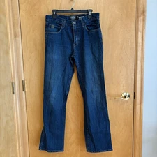 Ariat Heritage Jeans Mens 31x34 Blue Denim Relaxed Fit Western Boot Cut Long