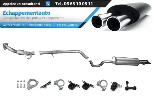 Échappement Skoda Octavia 1.9 TDI anti-corrosion pour valider le contrôle