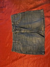 Route 66 Denim Skirt Womens 9/10 Embroidered Back Pockets Mini