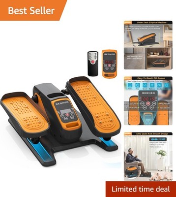 Under Desk Elliptical Machine - Quiet Seated Pedal Exerciser with Remote Control