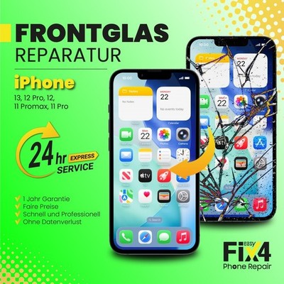 iPhone 13|12 Pro|12|11Pro Max Display Glas Reparatur | Frontglas Austausch