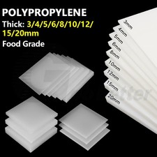 White Polypropylene Plastic Sheet Food-Grade Rigid PP Cutting Board Plate 2-20mm