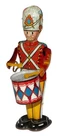 Nice, Clean, Glossy & Working Marx Tin Windup George the Drummer C-1940