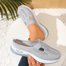 Women Half Slippers Summer Breathable Home Indoor Comfortable Slip On Shoes