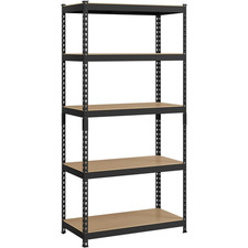 5-Tier Heavy Duty Metal Shelving Unit Garage Shelves Utility Rack Adjustable