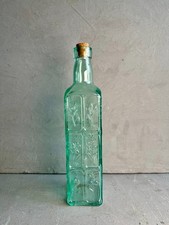 ECOGLASS DECORATIVE BOTTLE | Luxury Liquid Container | Green Glass Decoration