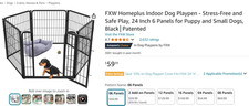 DOG PLAYPEN by FXW Homeplus - Indoor - Stress-Free, Safe