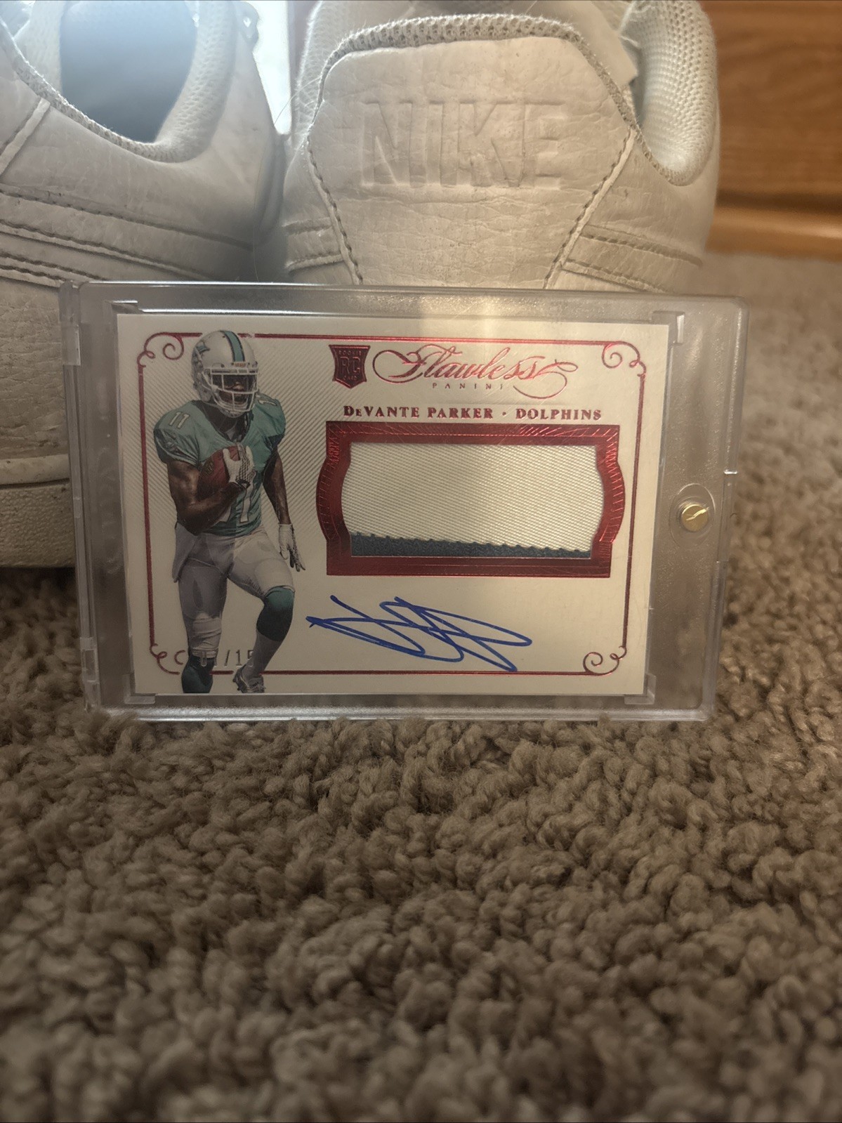 DeVante Parker Panini Flawless Rookie Patch Autographs #RPADP Base