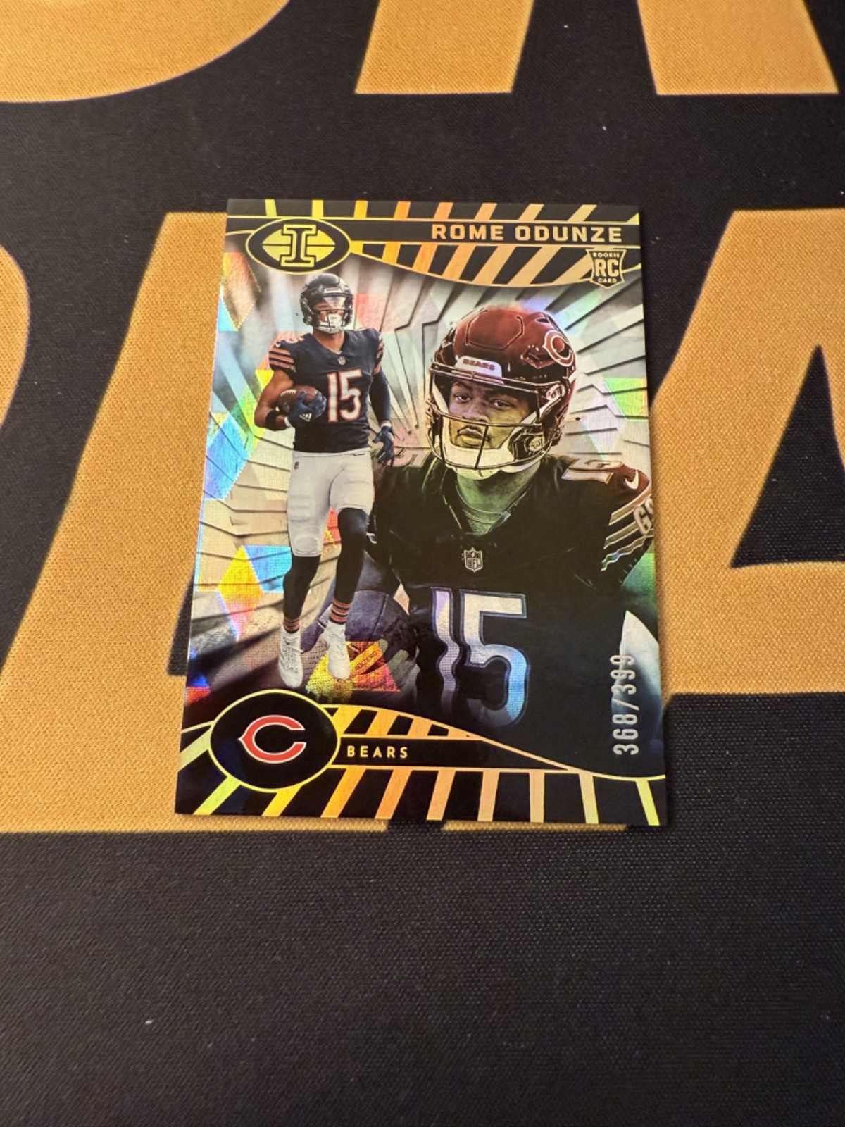2024 Illusions Rome Odunze RC Rookie Mirror Trophy Collection #14 /499 Bears