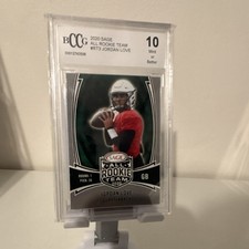 2020 SAGE All Rookie Team Jordan Love RT-3 BCCG 10 Football Trading Card