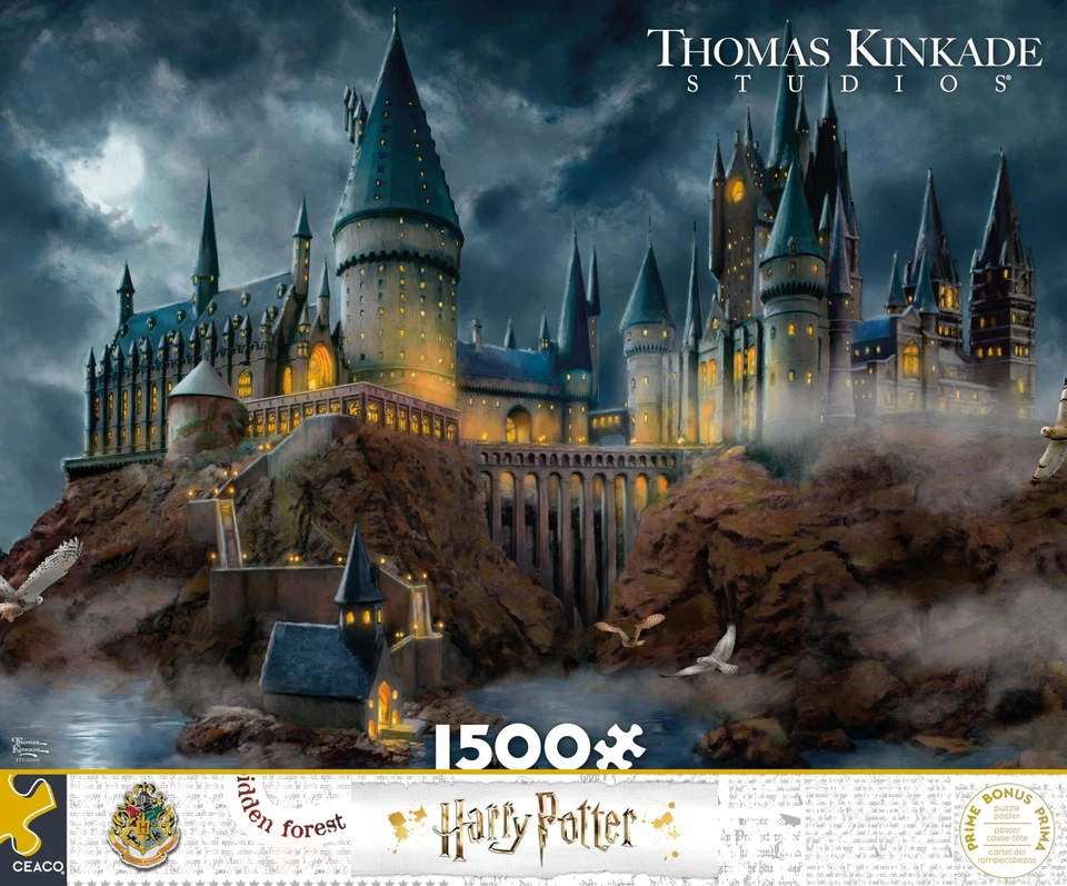 Rompecabezas Ceaco - Thomas Kinkade - Harry Potter - Castillo de Hogwarts - 1500 piezas... Foto 3 de 4