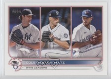 2022 Topps Series 1 League Leaders Gerrit Cole Chris Flexen Steven Matz 1f17
