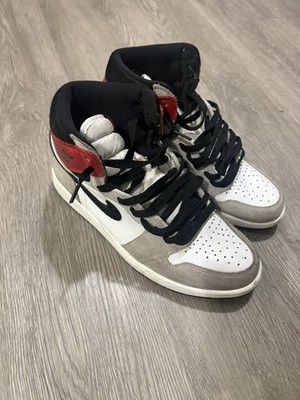 Air Jordan 1 Men's Retro High Light Smoke Grey Sneakers Size 9