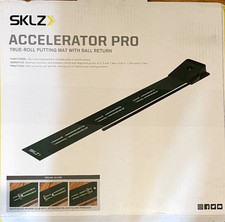 SKLZ Golf Accelerator Pro True-Roll Putting Mat with Ball Return - Green