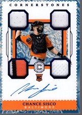 2018 Panini Cornerstones Quartz #6 Chance Sisco Auto Jersey /49 - BB