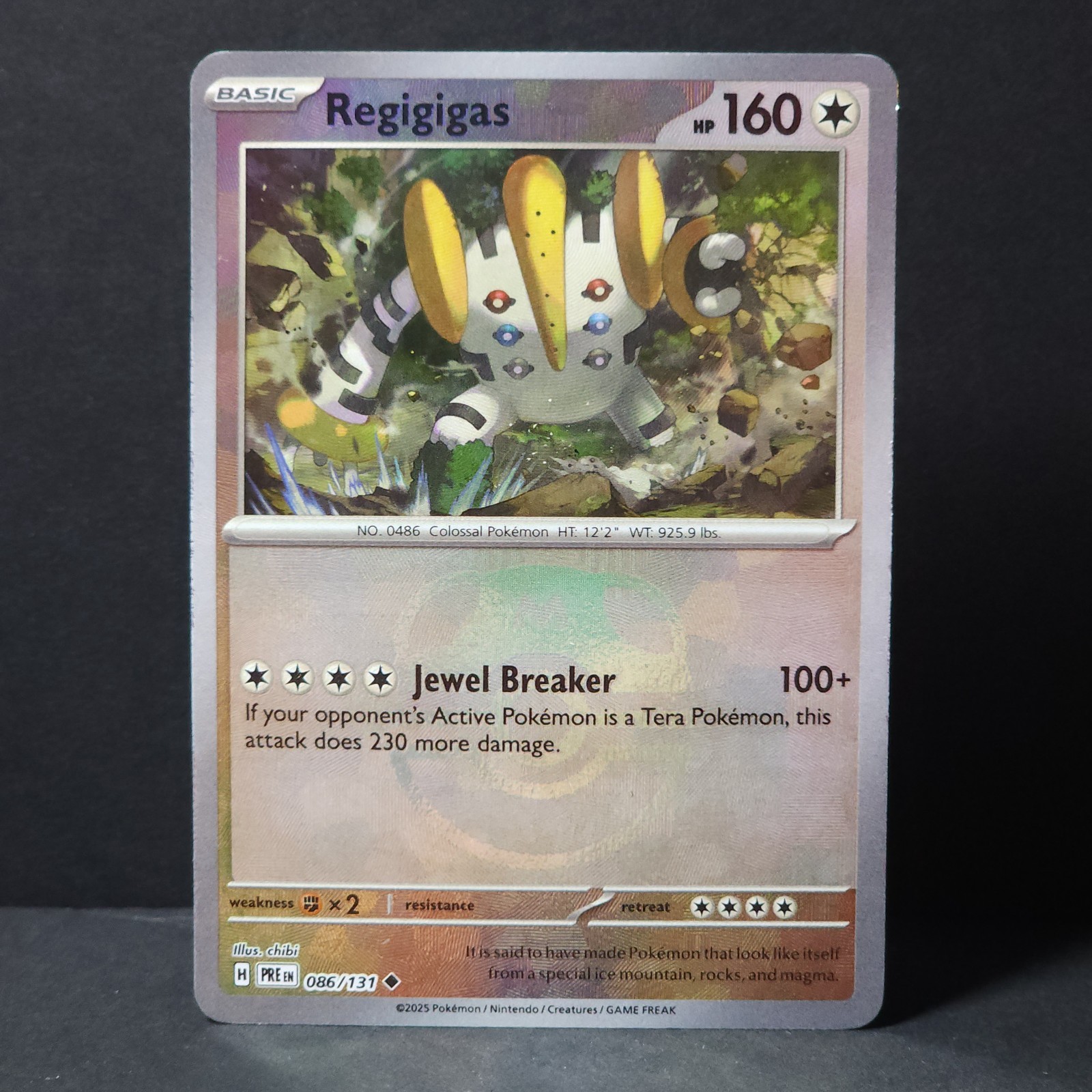 Regigigas Master Ball Pattern 086/131 Sv: Prismatic Evolutions NM/LP