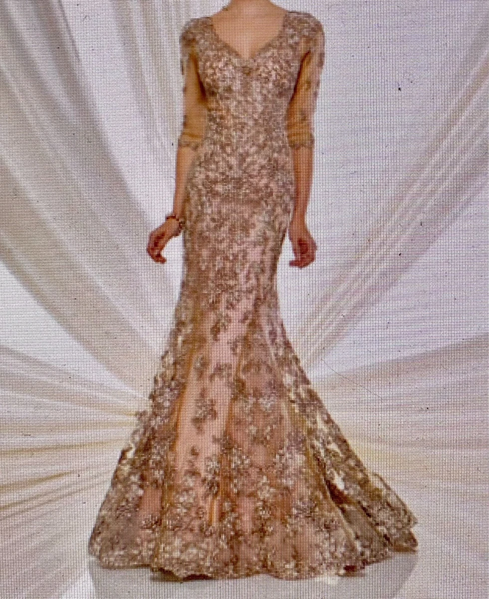 beige and gold dress Eyelet Virgie Dress – Magnolia Pearl Clothing