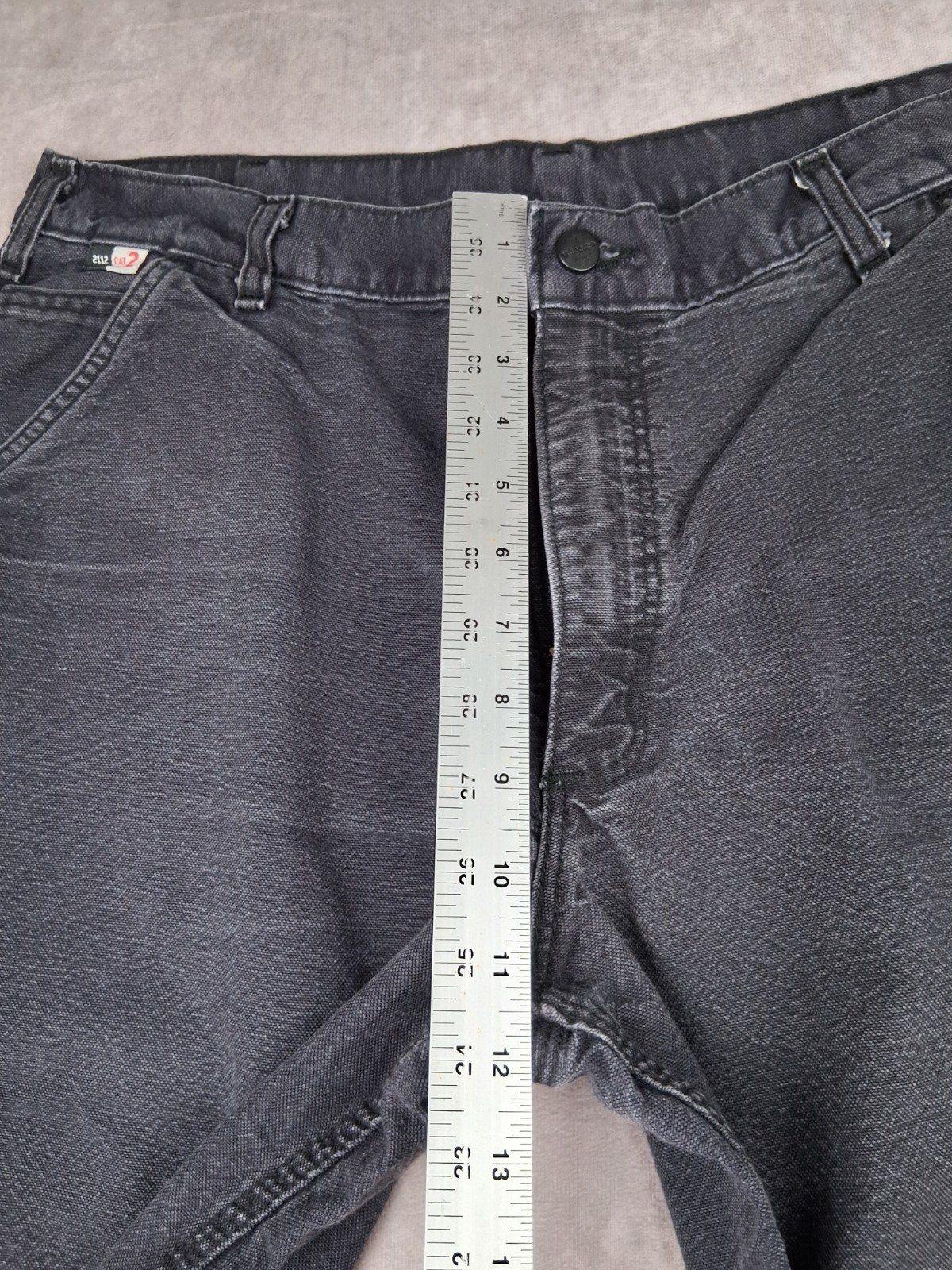 Carhartt FR Carpenter Jeans Mens 34x29 Fit Black Relaxed Work Pants 2112 Cat 2