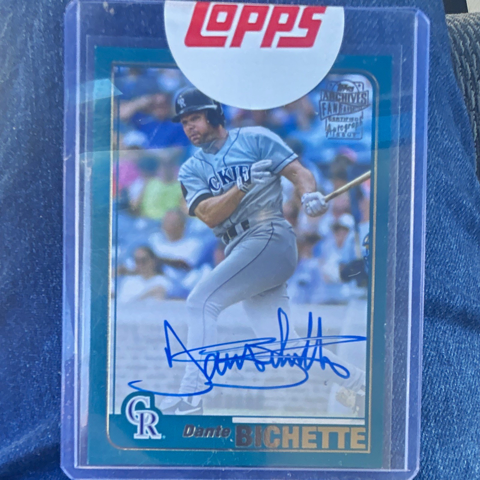 Topps 2020 Archives Fan Favorites Autographs Dante Bichette FFA-DB Auto