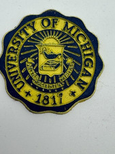 Vintage University Of Michigan 1817 Arts Science Veritas Rubber Fridge Magnet
