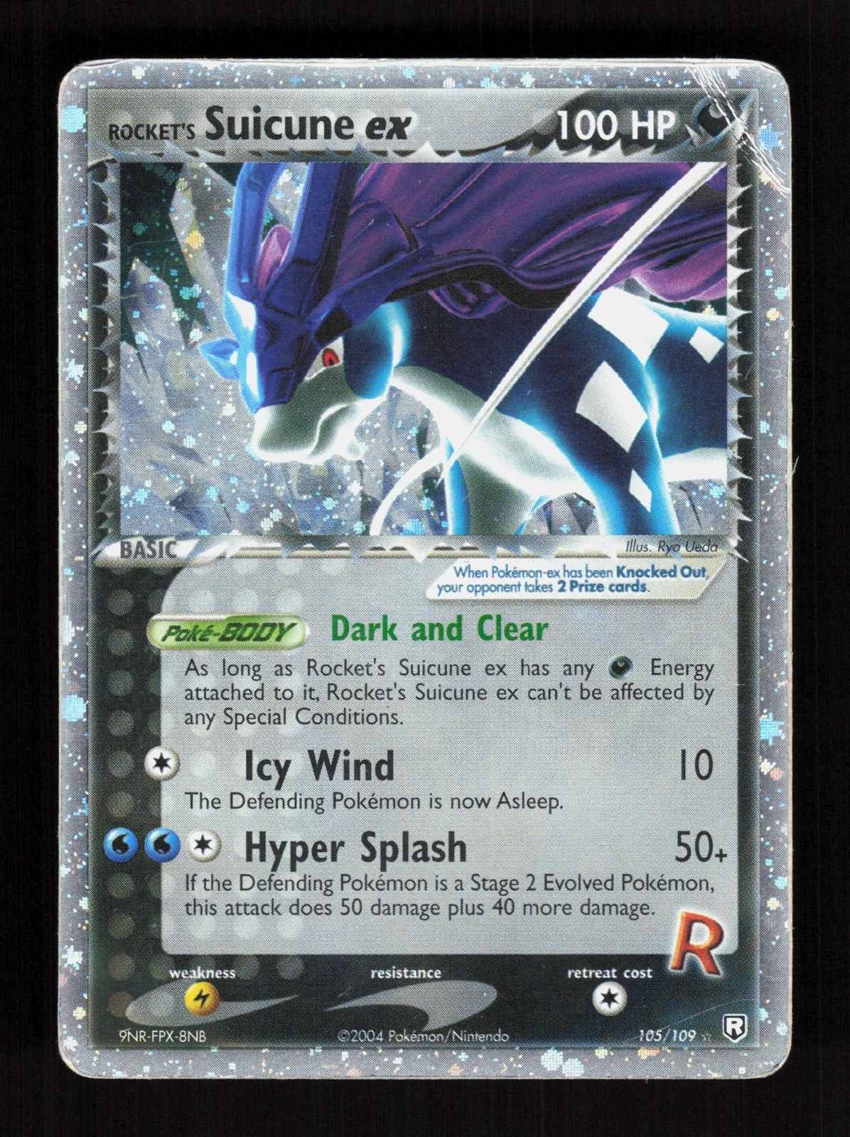 Rocket's Suicune ex - 105/109 - Pokemon Ex Team Rocket Returns Holo Card HP