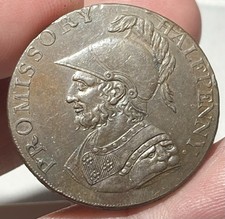 UNITED KINGDOM 1/2 Penny 1792 Pro Bono Condor High Grade 