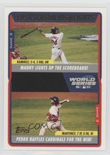 2005 Topps Postseason Highlights Manny Ramirez Pedro Martinez #733 HOF 0uf1