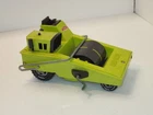 Vintage 1970s Tonka Lime Green Pressed Steel Road Paver w/ Plastic Roller & Road