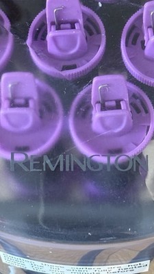 Remington erhitzbare Lockenwickler Schwarz/Lila mit Kontrollleuchte & Box