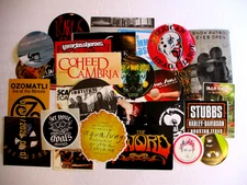 LOT OF (38) PUNK ROCK BAND PROMO DECALS/STICKERS HEAVY METAL