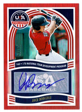 61/65 Panini 2024 USA Stars & Stripes Red Signed Autographed Auto Jack Boucher