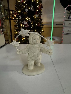 Snowbabies  Look What I Can Do  Dept 56 Figurine w/ Stars   Book Style Box