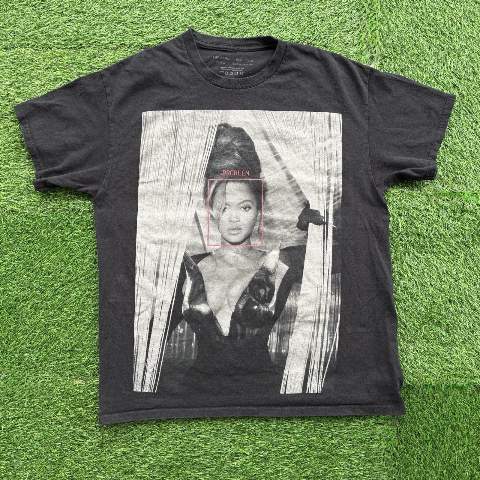 Beyoncé Renaissance World Tour Graphic T-Shirt Black Adult Large Made in USA